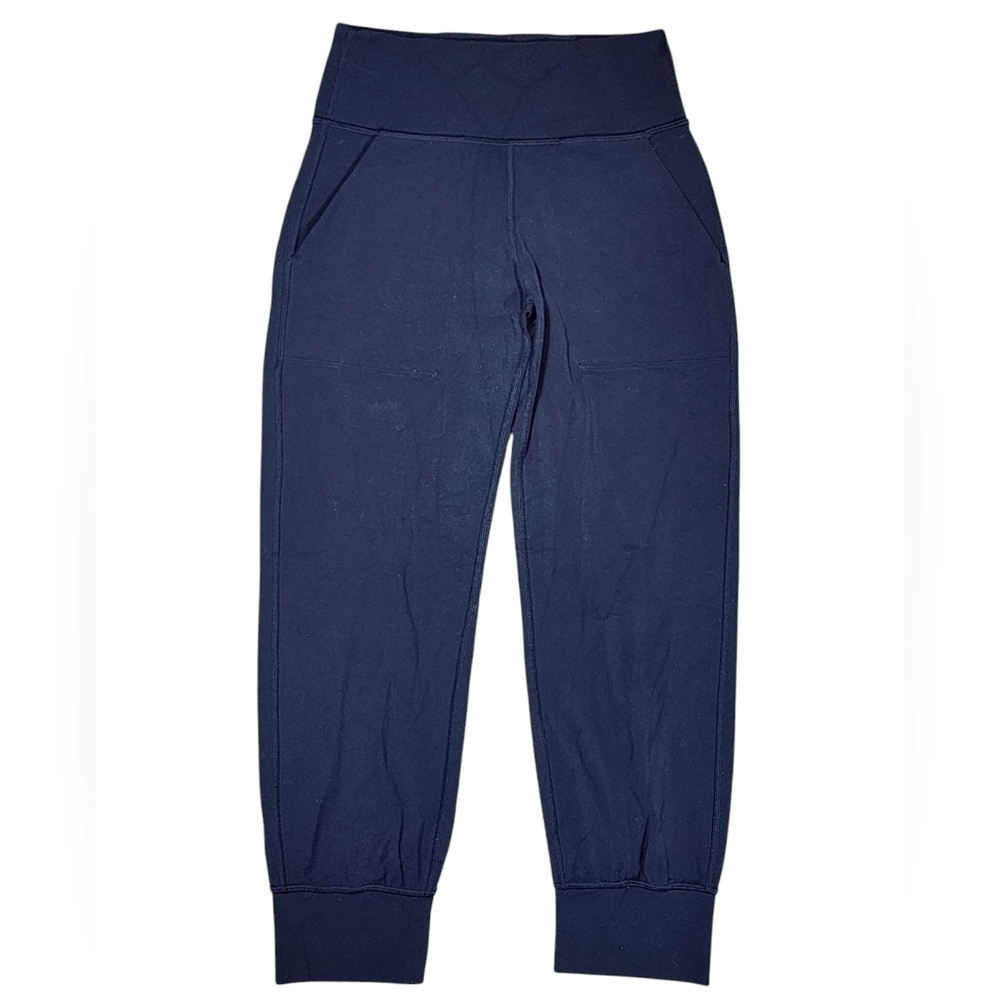 Lululemon Align High Rise Cropped Joggers Womens 4 Black